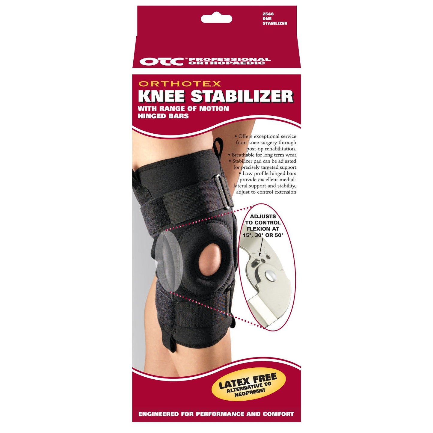 2548 / ORTHOTEX KNEE STABILIZER - ROM HINGED BARS