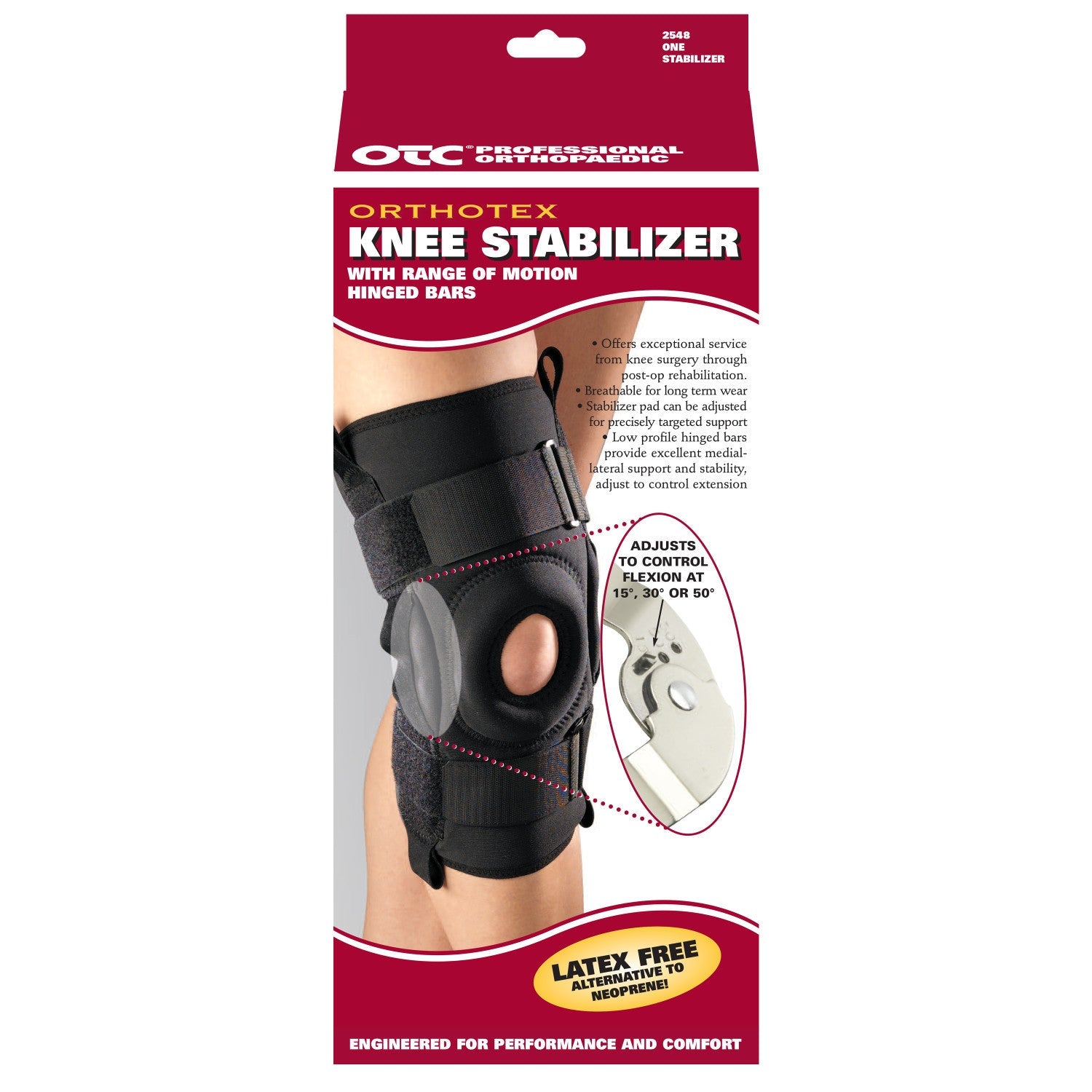 2548 / ORTHOTEX KNEE STABILIZER - ROM HINGED BARS