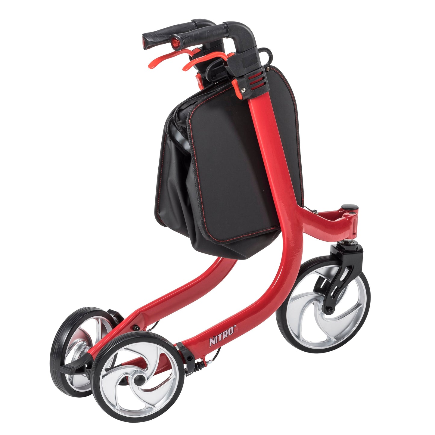 Drive Medical Nitro Euro Style 3-Wheel Rollator Rolling Walker