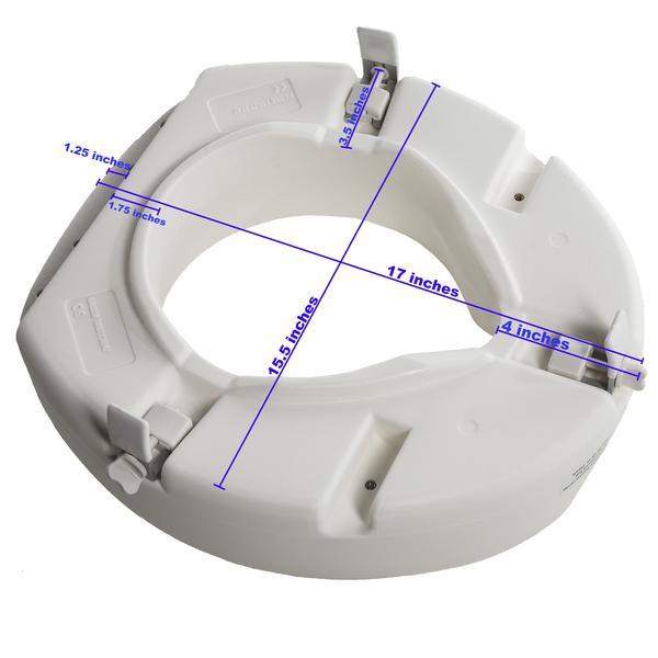 5" Universal Raised Toilet Seat