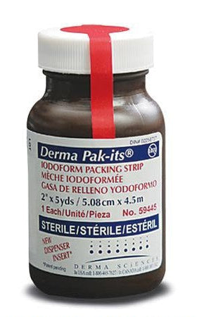 Pak-Its Packing Gauze With Insert, Iodoform, 1In X 5Yds