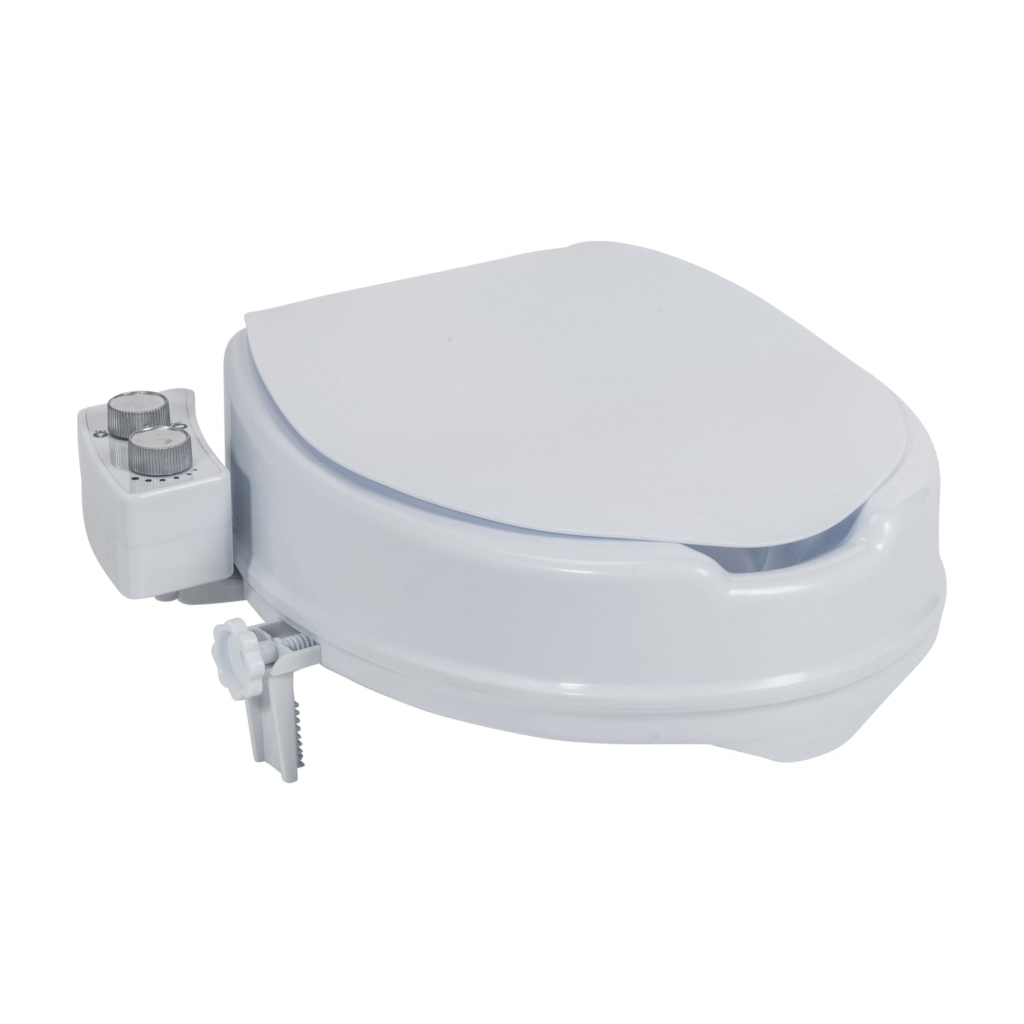 PreserveTech Raised Toilet Seat with Bidet, Ambient Water