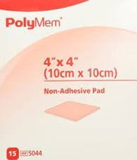Polymem Non-Adhesive Pad Dressing,  4In X 4In