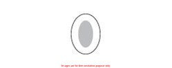 Polymem Shapes, Oval Silver Dressing, Size 3.