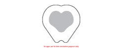Polymem Shapes, Silver, Sacral Dressing. 7.2" X 7.8" (18.4Cm X 20.0Cm)