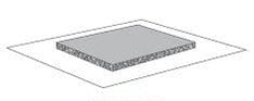 Polymem Silver, Cloth Island Dressing, 6" X 6" (15Cm X 15Cm)