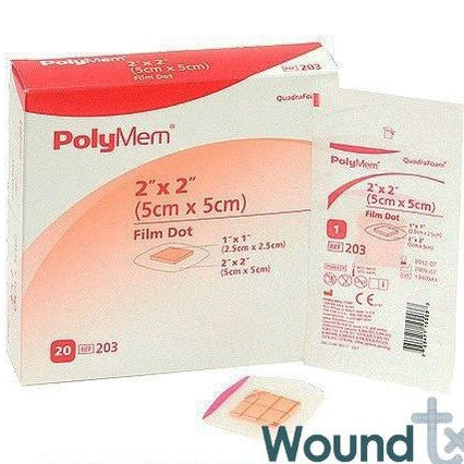 Polymem Tube Dressing, 2" X 2" (9Cm X 9Cm).