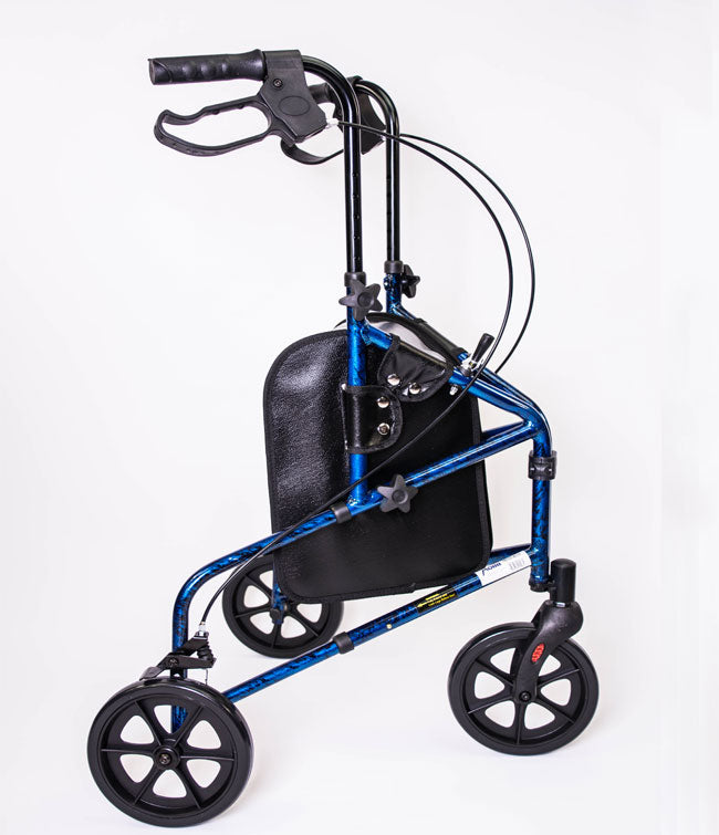 3 Wheel Aluminum Rollator Blue by MOBB