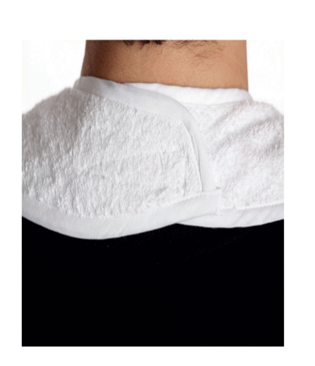 Terry Cloth Bib w/ Velcro (white): MHBV-WH