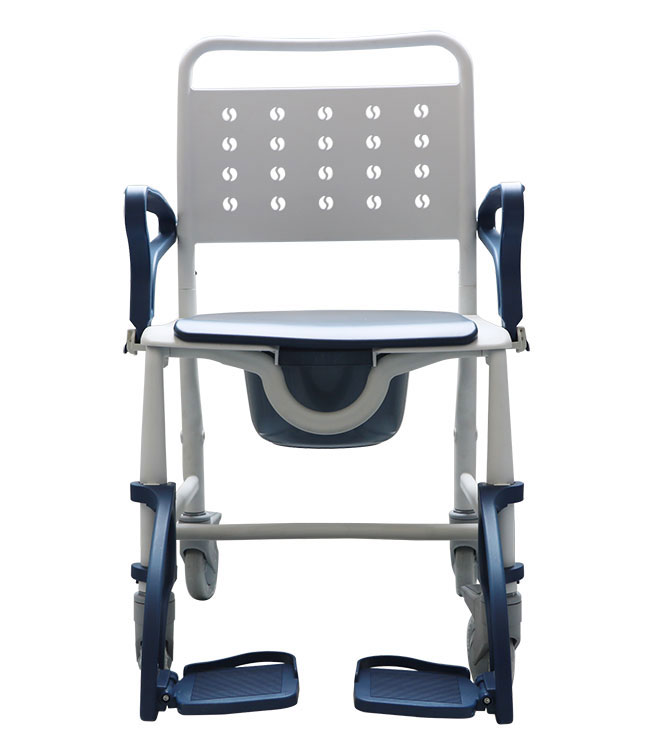 3 in 1 Shower Commode Wheelchair: Blue: MHCMWC–BE