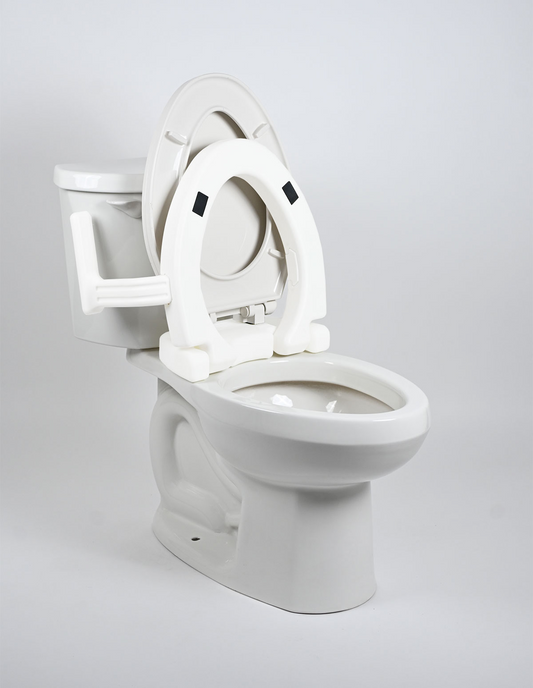 2" Hinged Raised Toilet Seat w/Handles