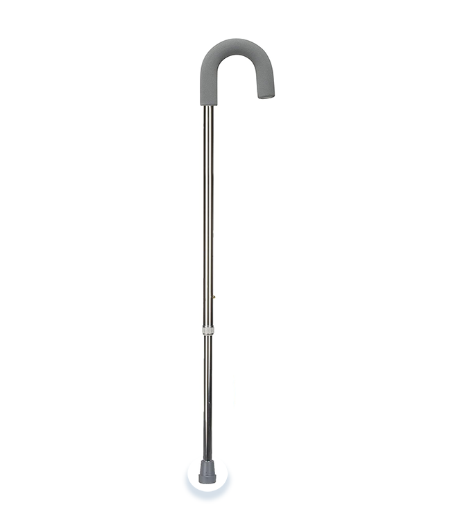 Round Handle Cane with Foam Grip: MHRCAN