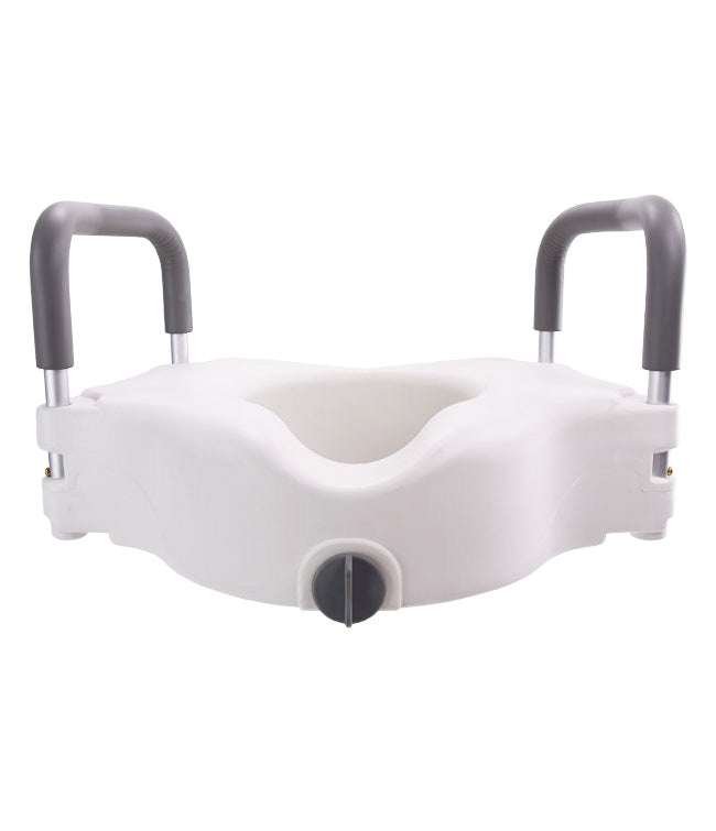 Locking 4" Raised Toilet Seat with Removable Arms