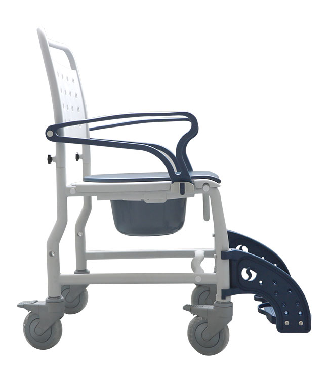 3 in 1 Shower Commode Wheelchair: Blue: MHCMWC–BE