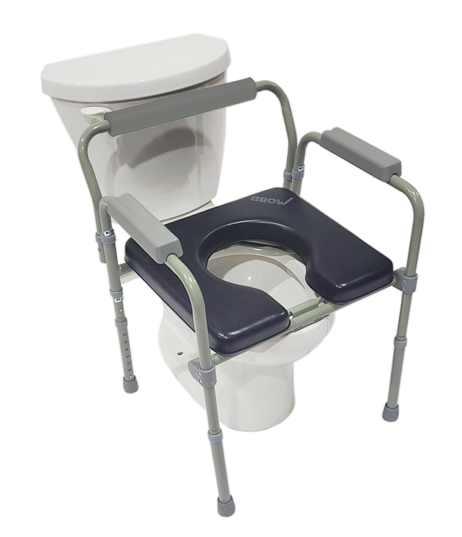 Padded Folding Commode Chair