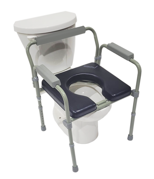 Padded Folding Commode Chair