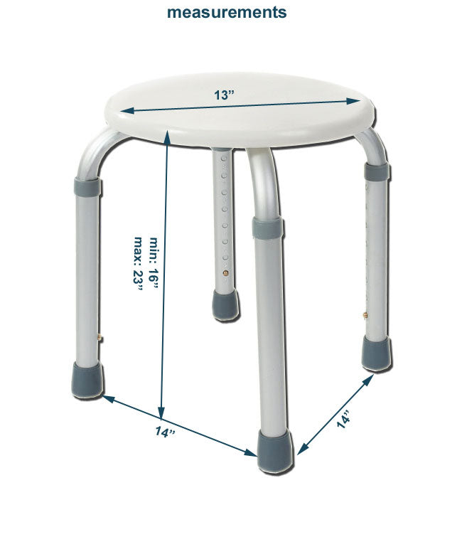 Mobb Bath Stool – Lightweight Adjustable Shower Stool for Seniors