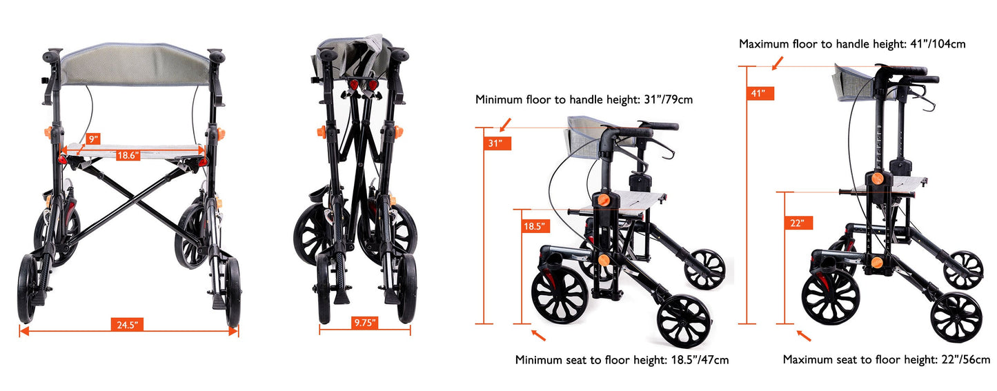 Stride 3 in 1 Rollator