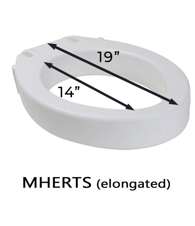 MOBB 3.5" Elongated Raised Toilet Seat – Elongated