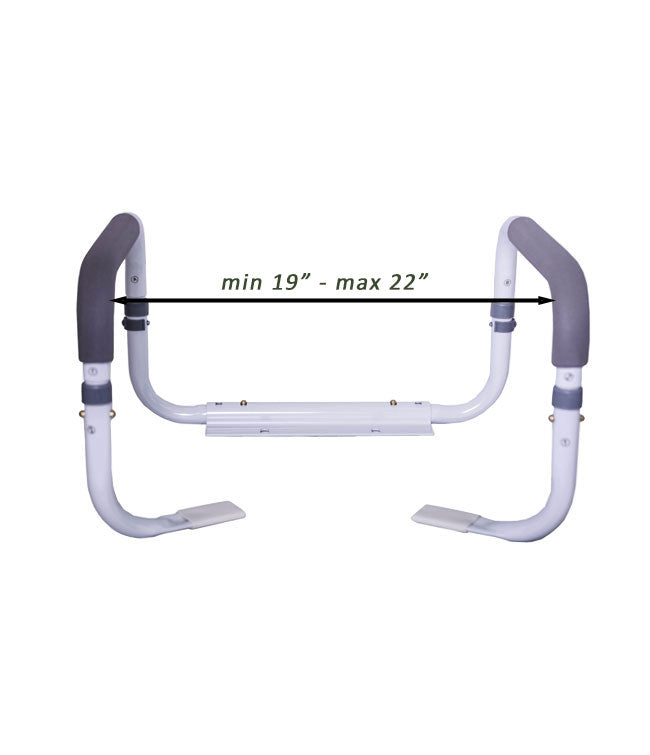 Toilet Safety Rail with Padded Armrests – MOBB, Easy Assembly, 300 lb Capacity