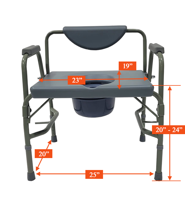 Heavy Duty Commode Chair