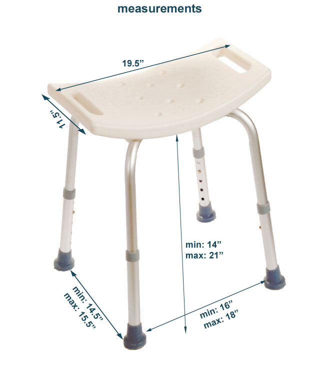 Mobb Bath Chair without Back: MHBC