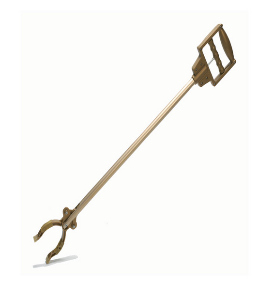 MOBB Metal Reacher – 24", No-String Metal Rod Mechanism, Spring-Loaded Jaws