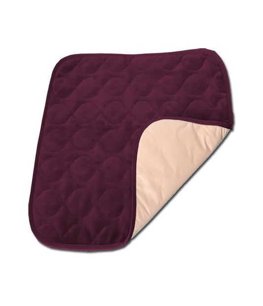 MOBB Velvet Chair Protector Pad – Burgundy, 20" x 20", Waterproof & Washable