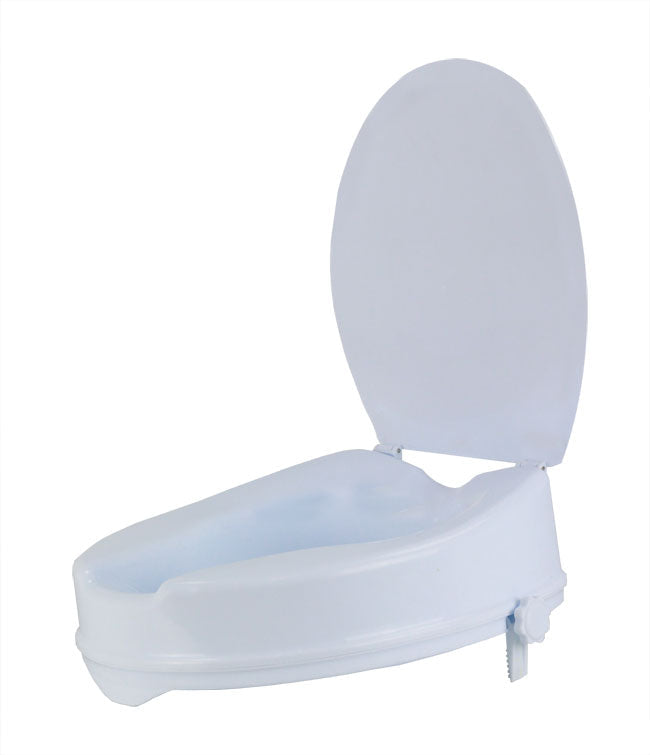 4" Raised Toilet Seat with Lid