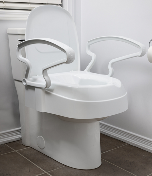 2″/4″/6″ Raised Toilet Seat with Arms: MHRTS246