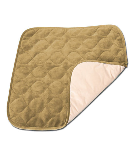 MOBB Velvet Chair Protector Pad – Khaki, 20" x 20", Waterproof & Washable