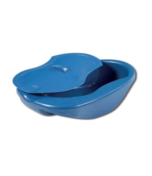 Comfort Bedpan with Lid by MOBB – Horseshoe Design for Easy Use