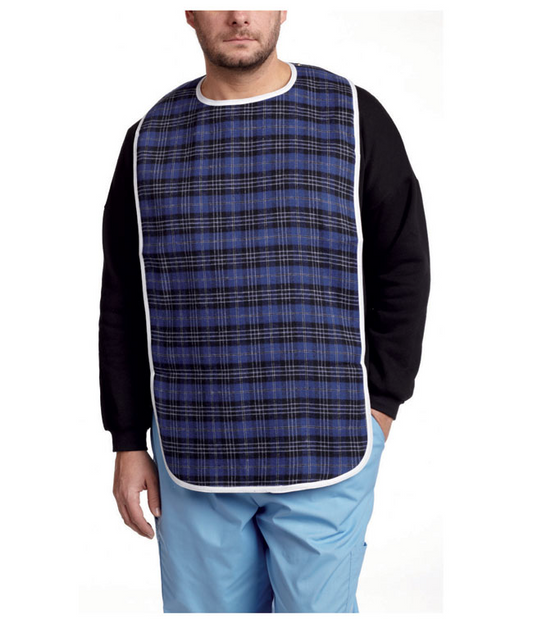 Cotton Bib w/ snaps (printed): MHBS-PR