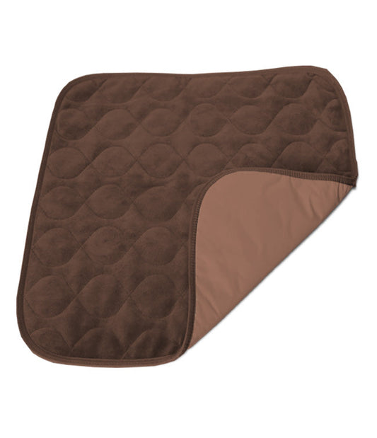Mobb Home Health Care Reusable Velvet Chair Protector Pad – Brown (20" x 20")