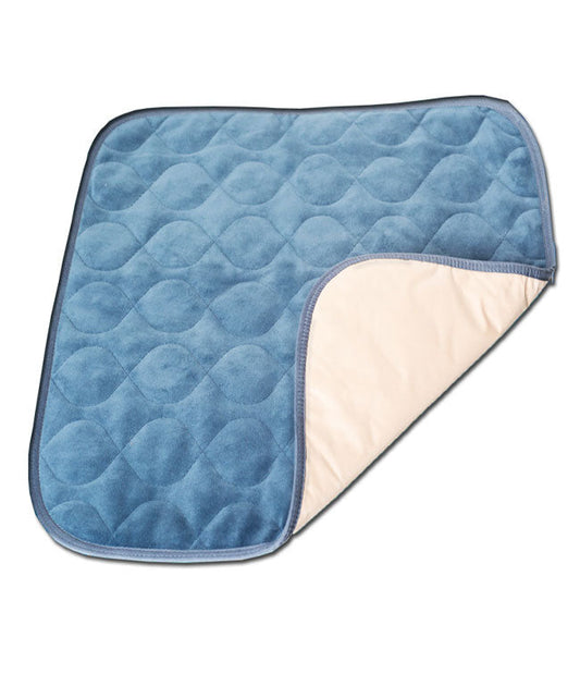 MOBB Velvet Chair Protector Pad – Blue, 20" x 20", Waterproof & Washable