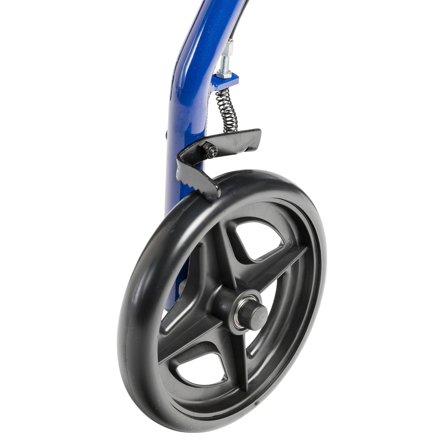 Aluminum Rollator with Fold Up and Removable Back Support and Padded Seat, Blue