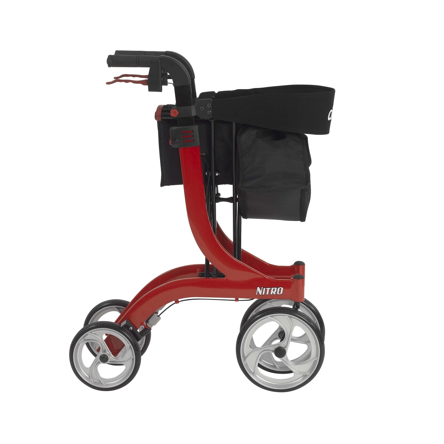 Nitro Euro Style Walker Rollator, Red