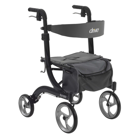 Nitro Euro Style Walker Rollator, Black