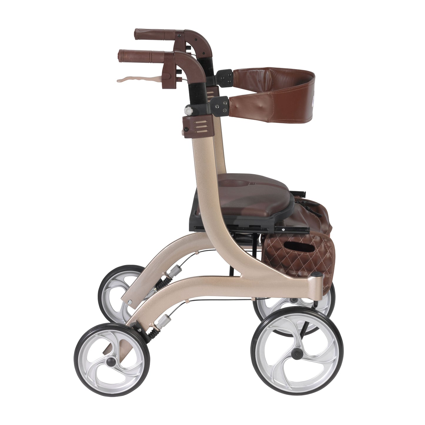 Nitro DLX Euro Style Walker Rollator, Champagne