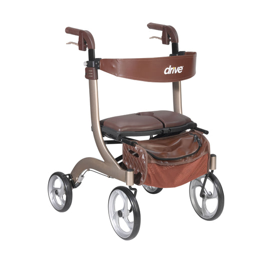 Nitro DLX Euro Style Walker Rollator, Champagne