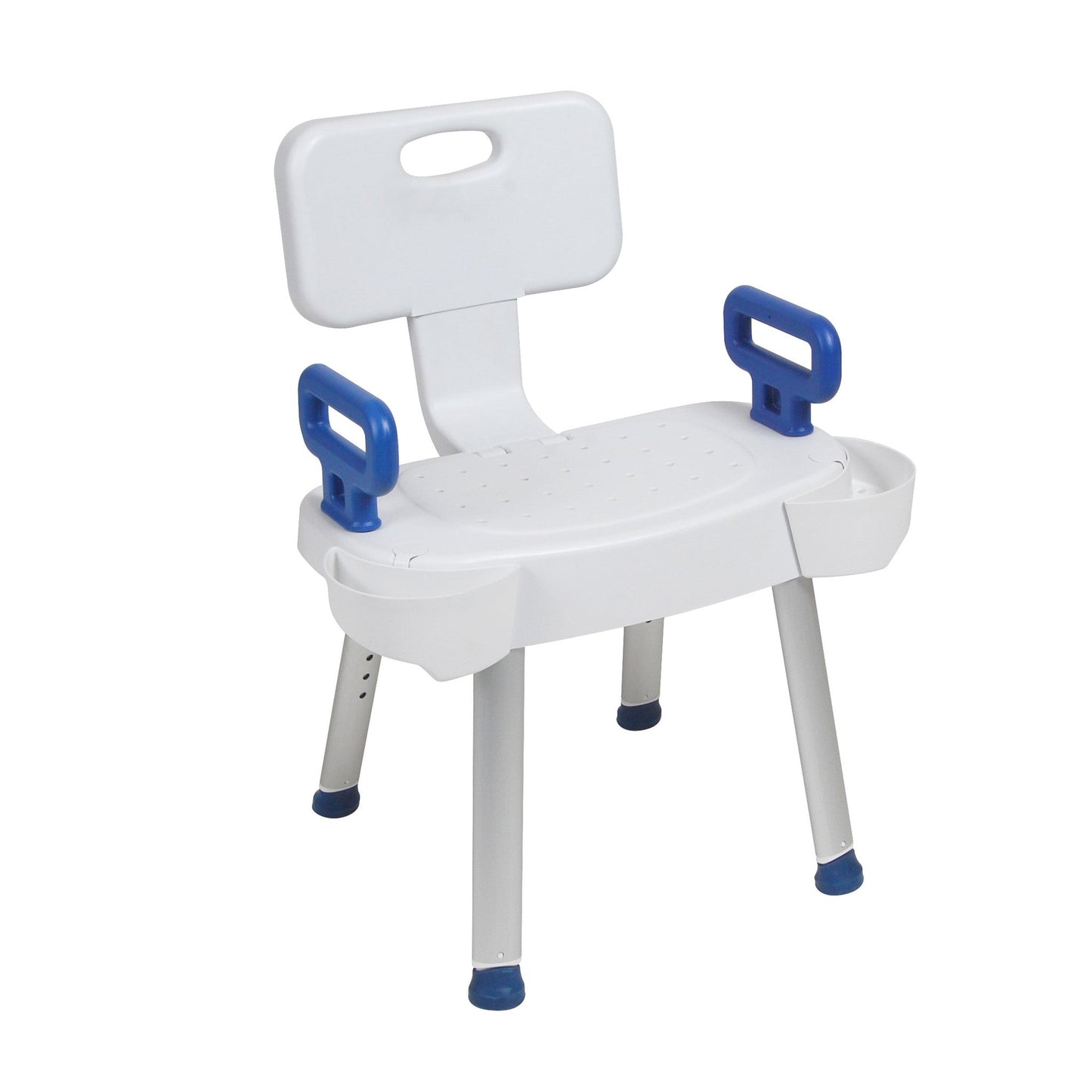 Drive Medical Bathroom Safety Shower Chair with Folding Back