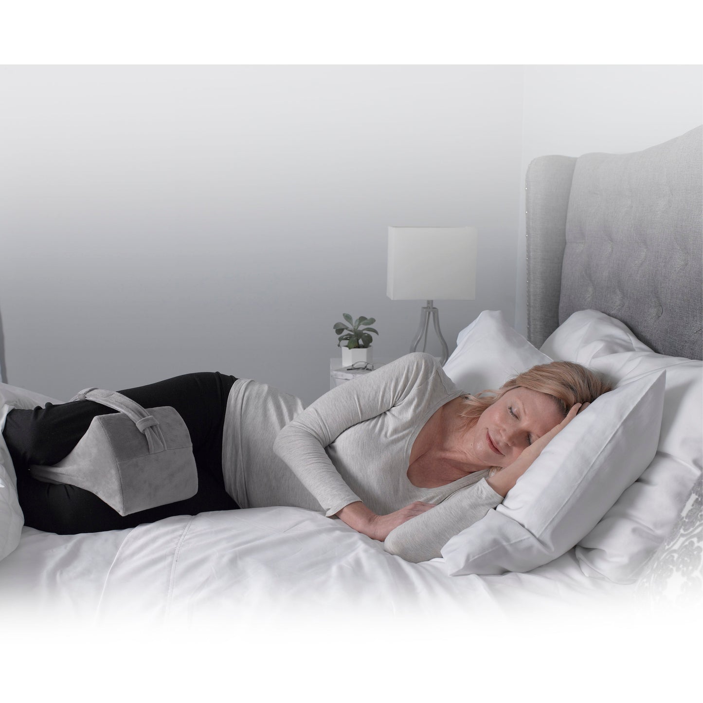 Memory Foam Knee Support Cushion – Spinal & Hip Alignment for Side Sleepers