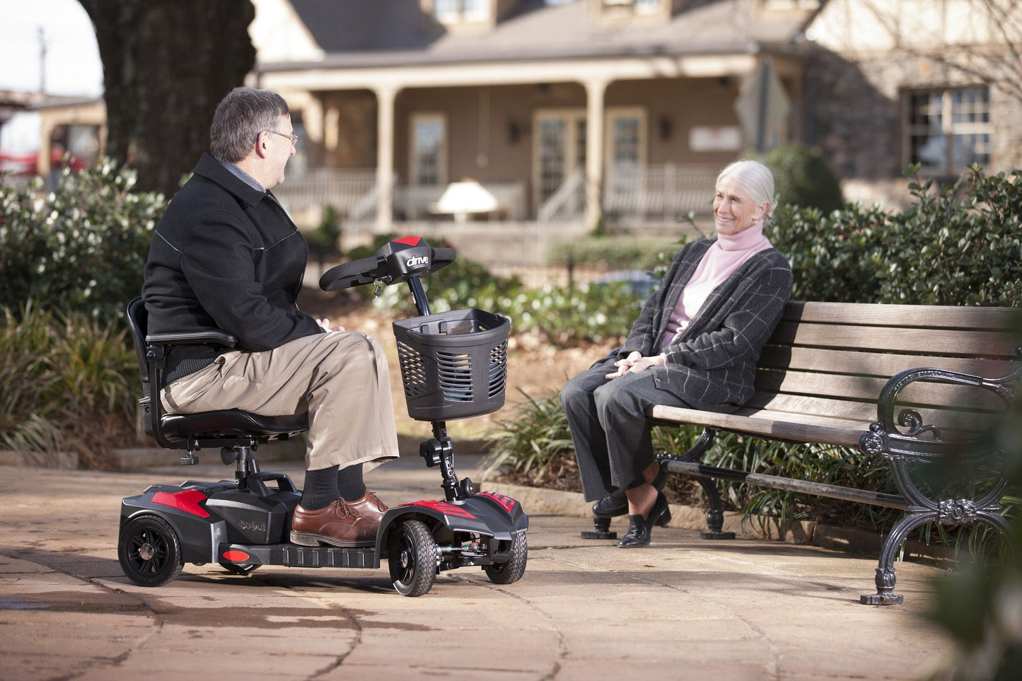 Drive Medical Scout Compact Travel Scooter, 4 wheel mobility scooter