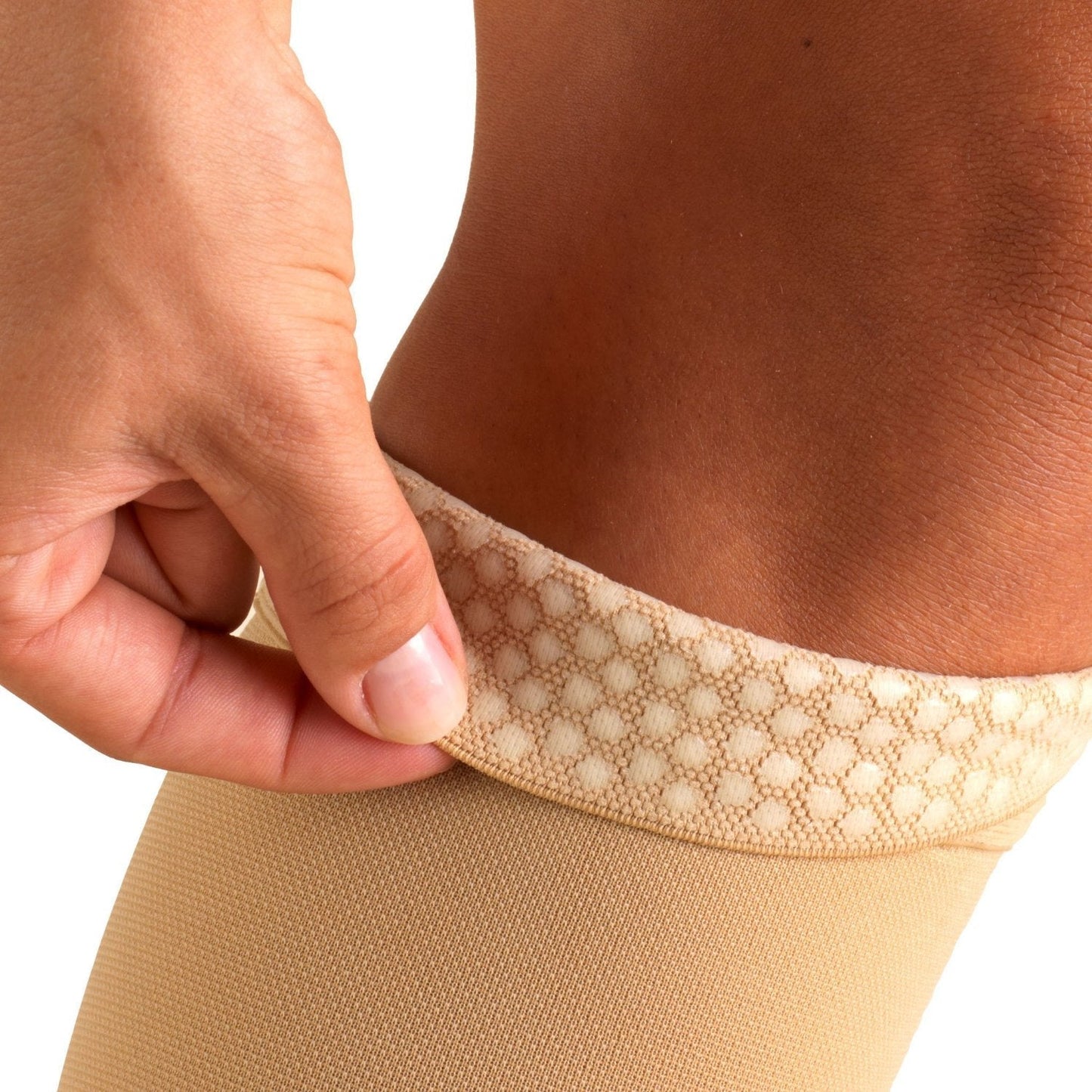 Ladies' Opaque Thigh High Open Toe / 0362 20-30 mmHg