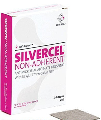 Silvercel Non-Adherent Hydro-Alginate Antimicrobial Dressing With Silver 5Cm X 5Cm