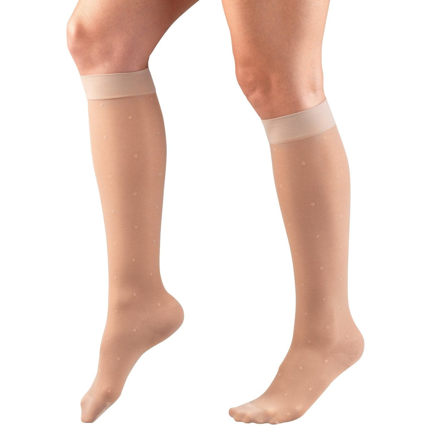 Ladies' Pattern Sheer Knee High Closed