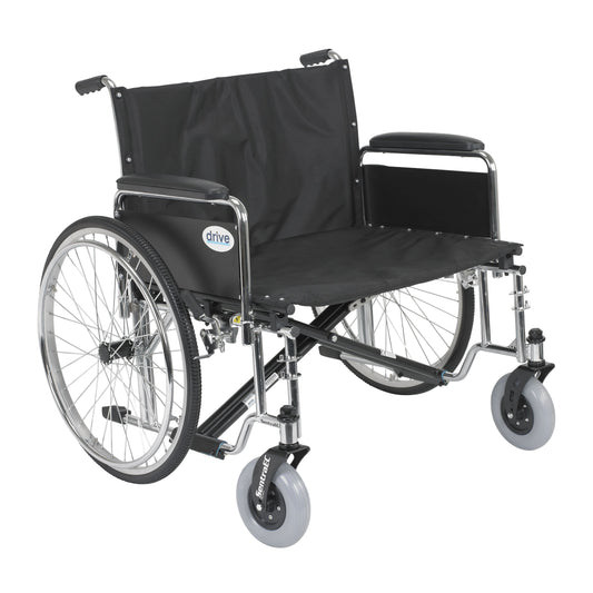 Sentra EC Heavy Duty Extra Wide Wheelchair, Detachable Full Arms, 28" Seat