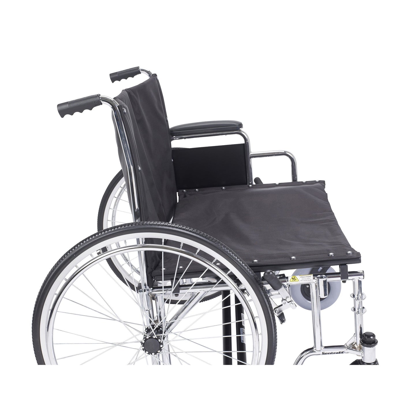 Sentra EC Heavy Duty Extra Wide Wheelchair, Detachable Desk Arms, 30" Seat