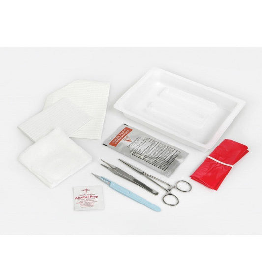 Sterile Dressing Tray. Forceps, Gauze, Underpad, Csr Wrrap. Each