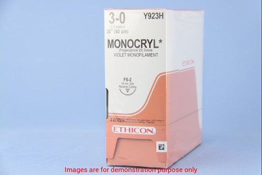 Suture Ethicon Monocryl Violet Size 3 27In, Mono Cuticular Fs-2
